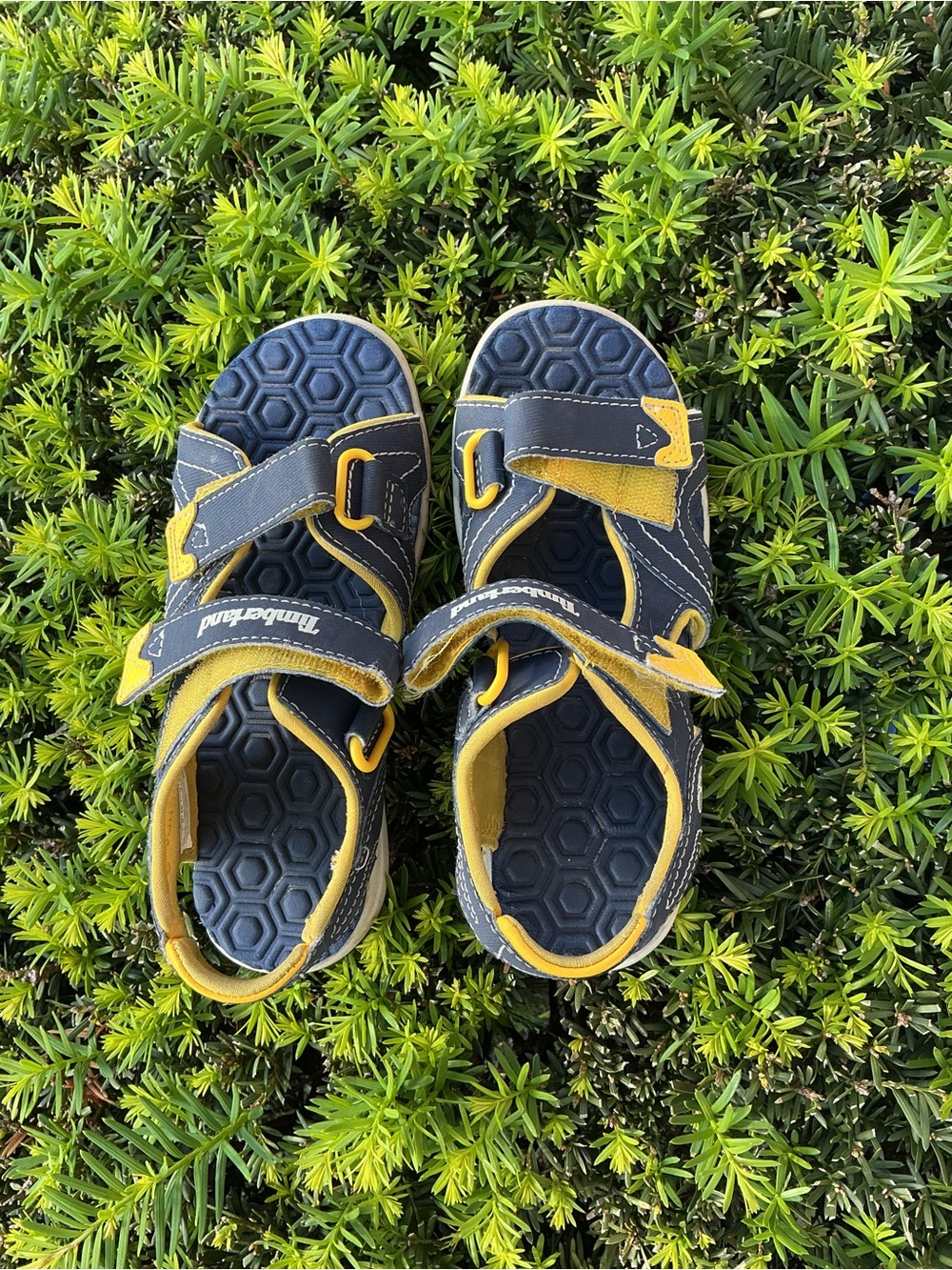 TIMBERLAND Kids ADVENTURE SEEKER 2-STRAP NAVY SANDALS Size -1